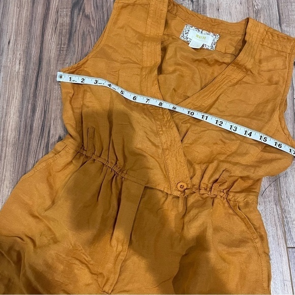 Anthropologie Maeve Linen Luana Utility Romper - Picture 11 of 11